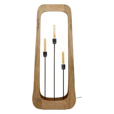 houten vloerlamp mangohout Erias afbeelding 1