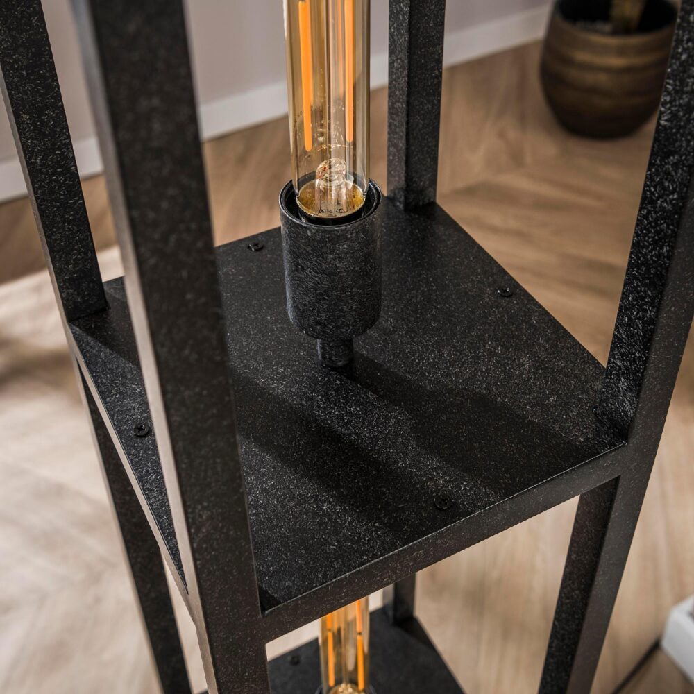 zwarte design vloerlamp Savin afbeelding 5