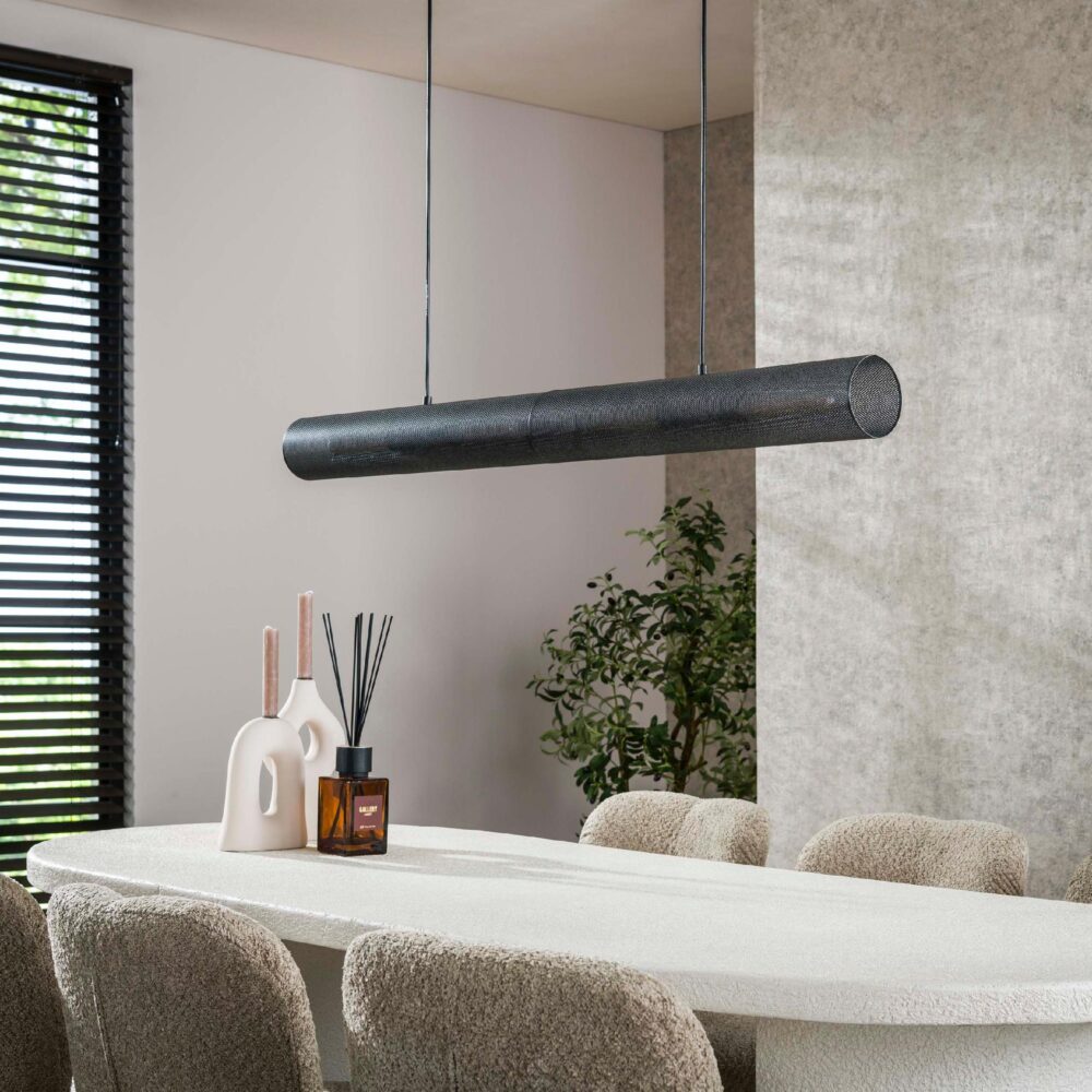 industriële hanglamp Evan 4-lichts zwart afbeelding 4