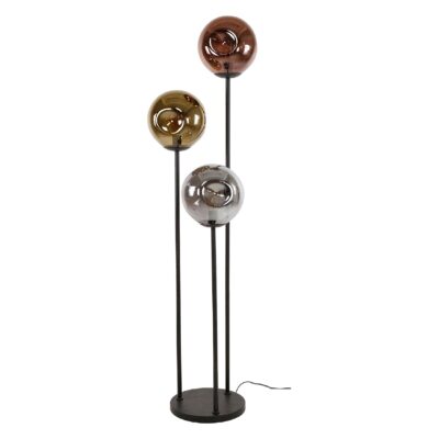 Rina moderne 3-lichts vloerlamp zwart afbeelding 1