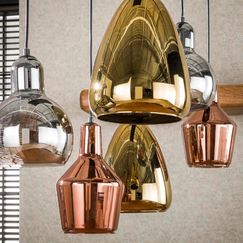 moderne 6-lichts hanglamp Avero boven eettafel afbeelding 6