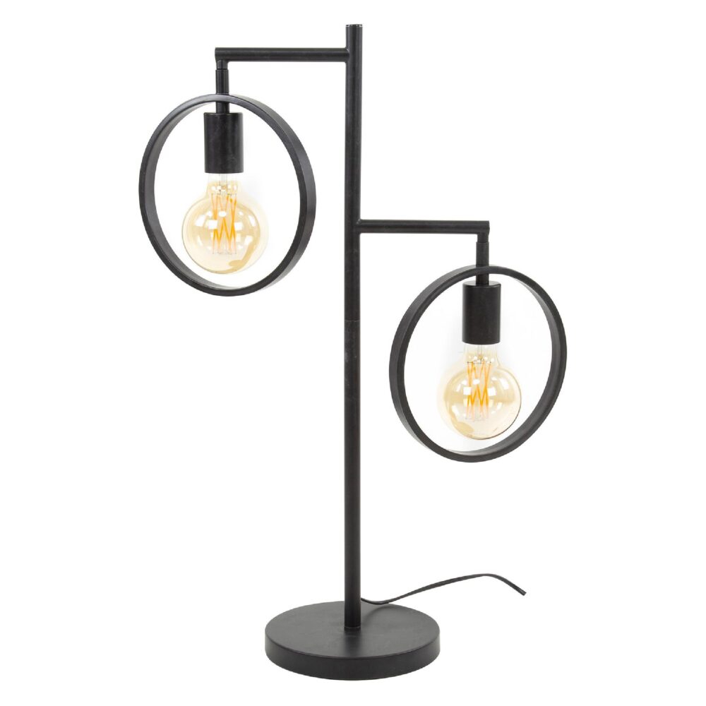 Oro industriële tafellamp charcoal afbeelding 1