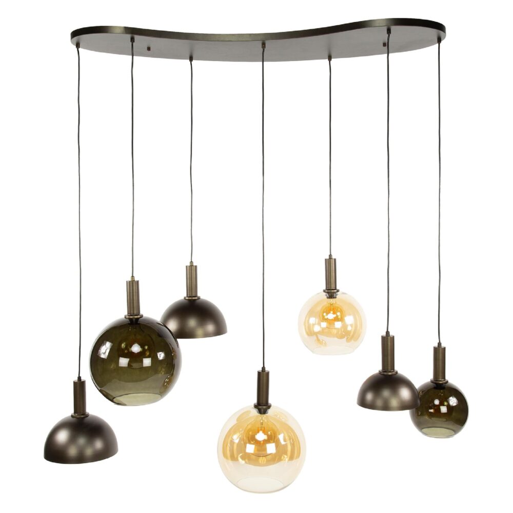 Nest of Nora hanglamp 7-lichts bruin afbeelding 1