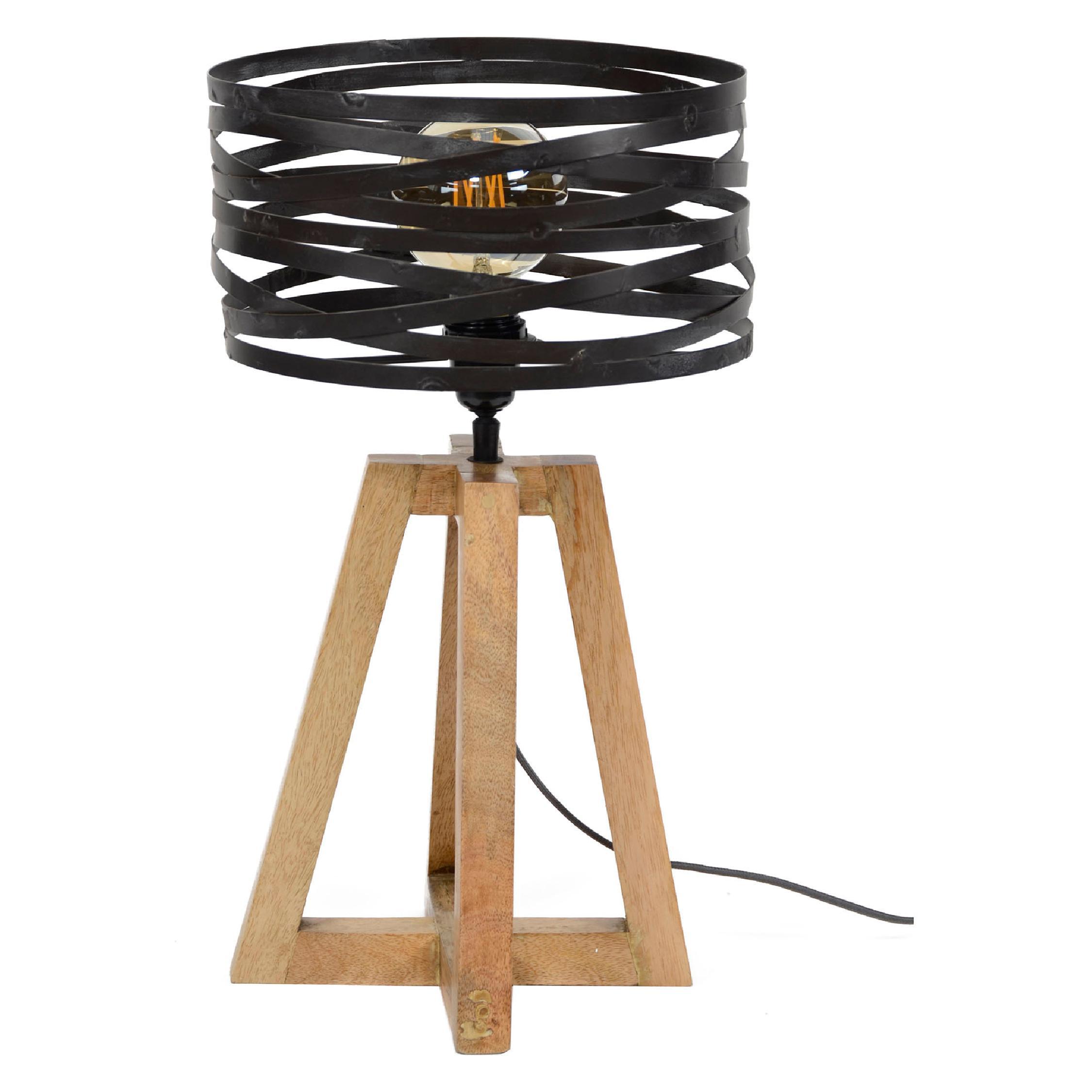 Tio moderne tafellamp slate grey afbeelding 1