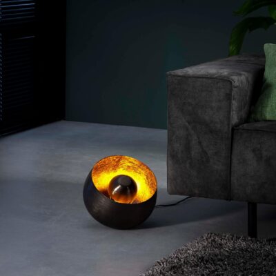 industriële tafellamp Nelma zwart nikkel afbeelding 5