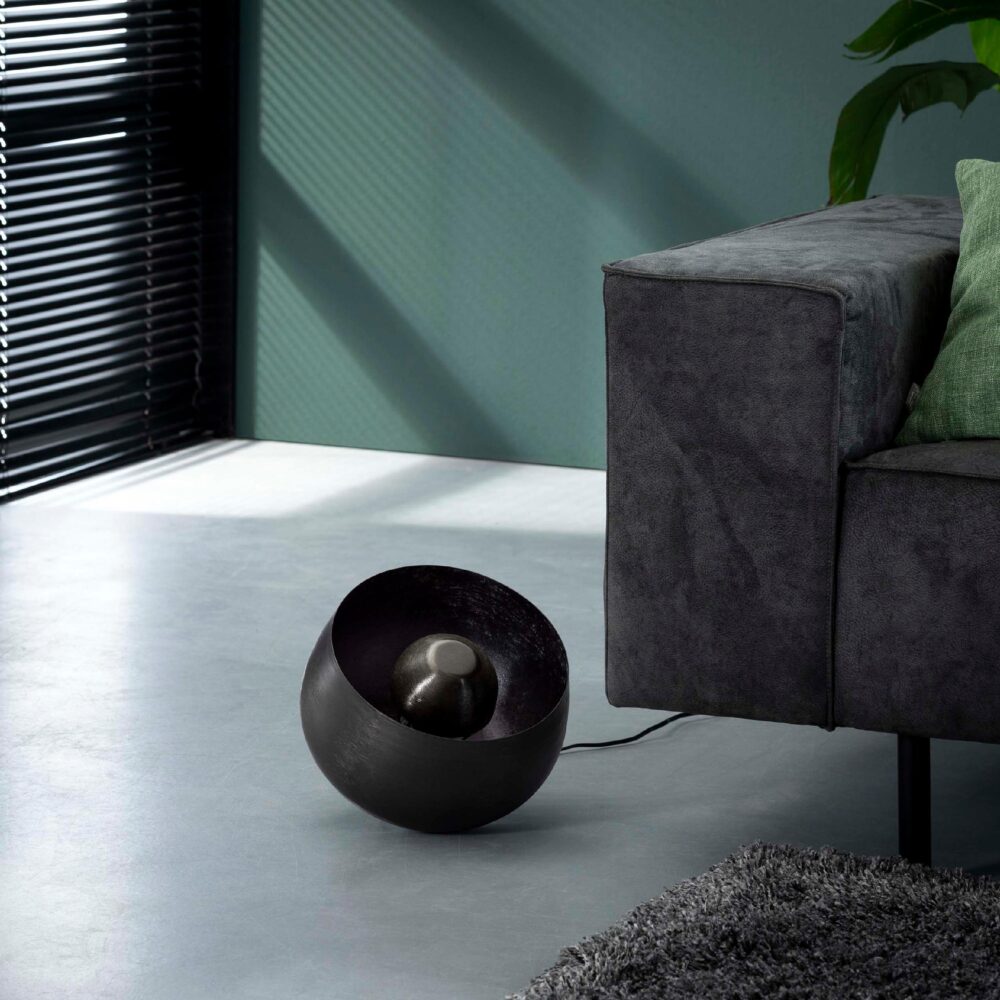 industriële tafellamp Nelma zwart nikkel afbeelding 6