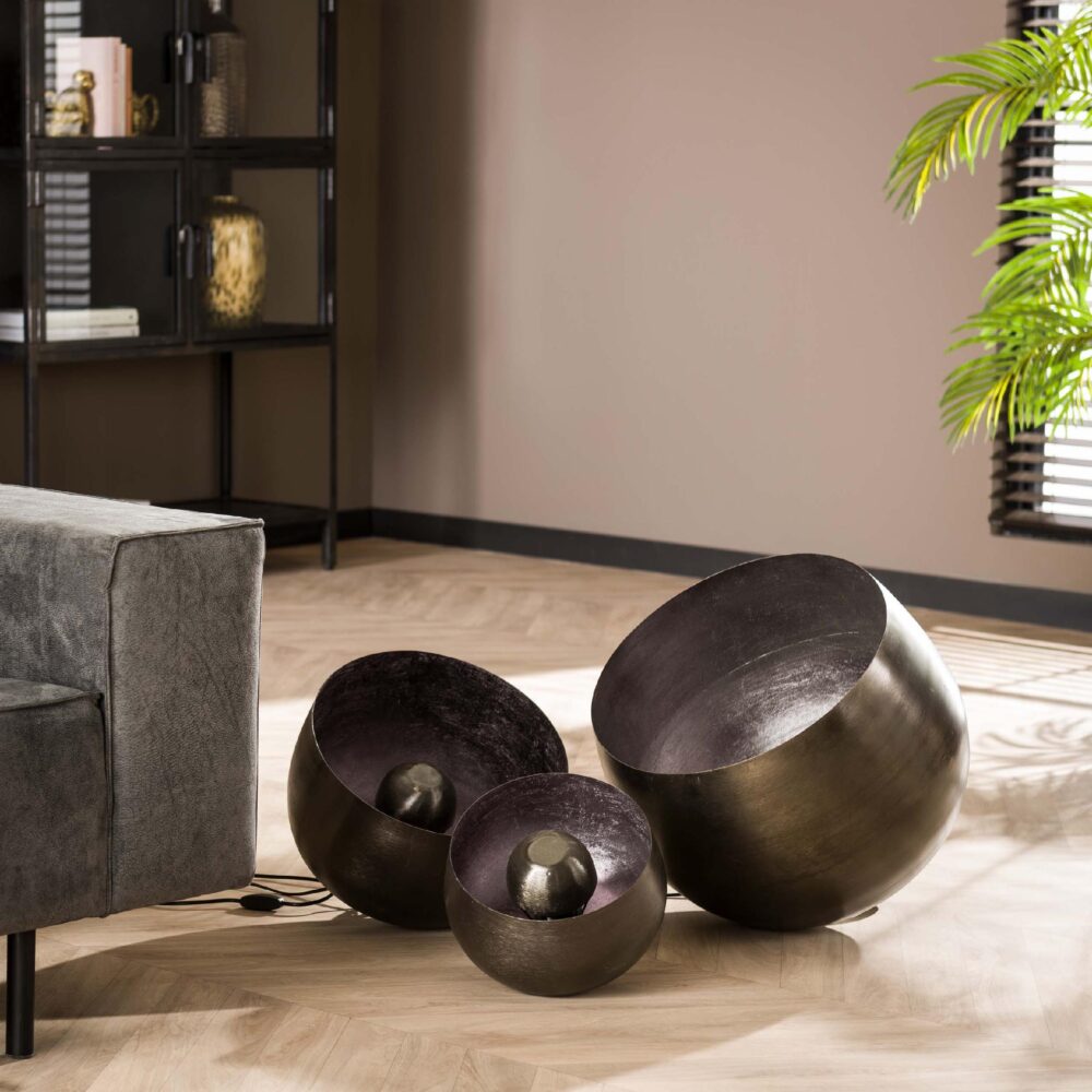 Nelma zwarte nikkel tafellamp afbeelding 4