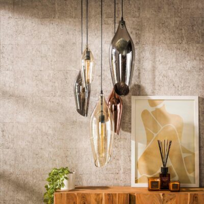design hanglamp Suni 5-lichts zwart afbeelding 4