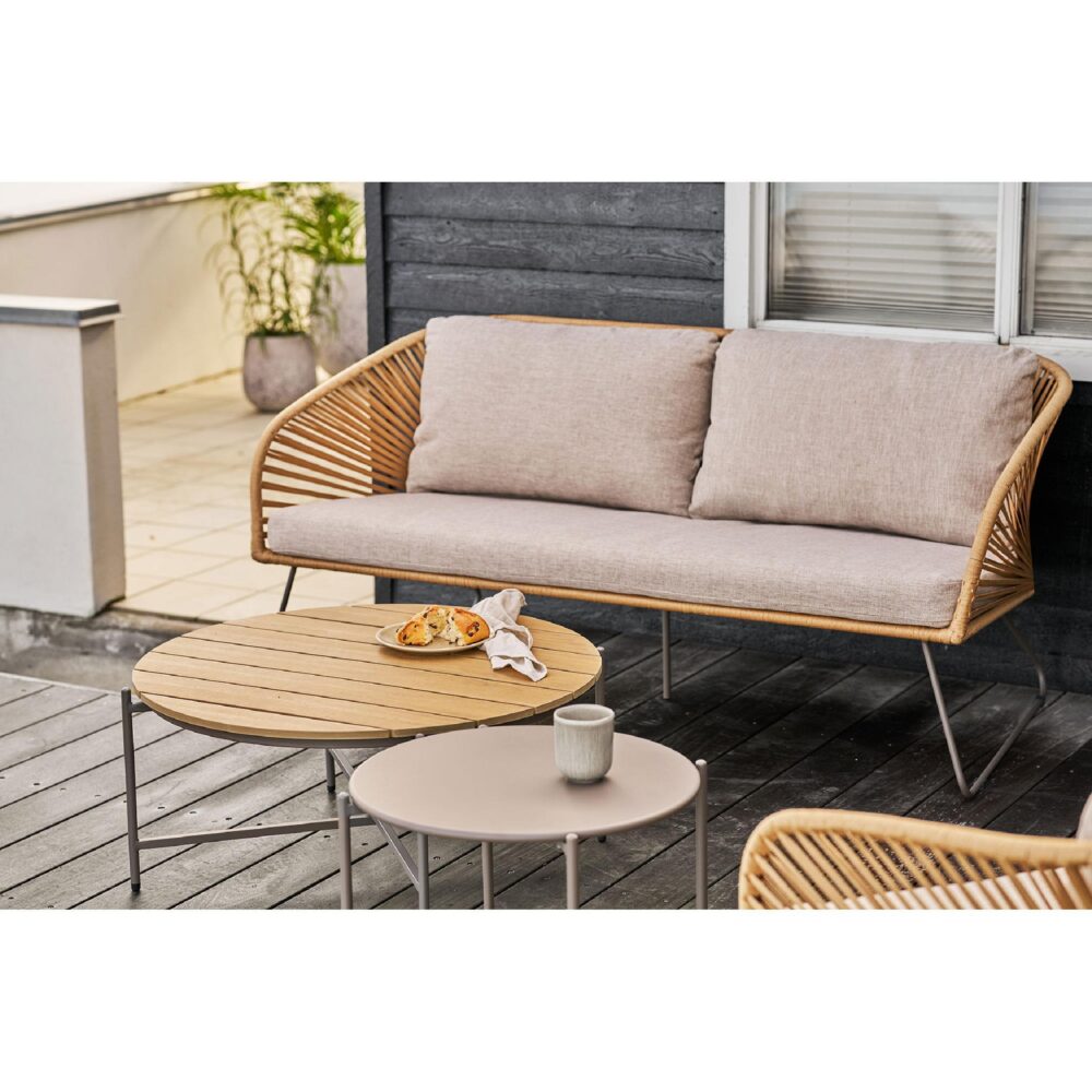 Alven beige loungeset voor tuin afbeelding 10