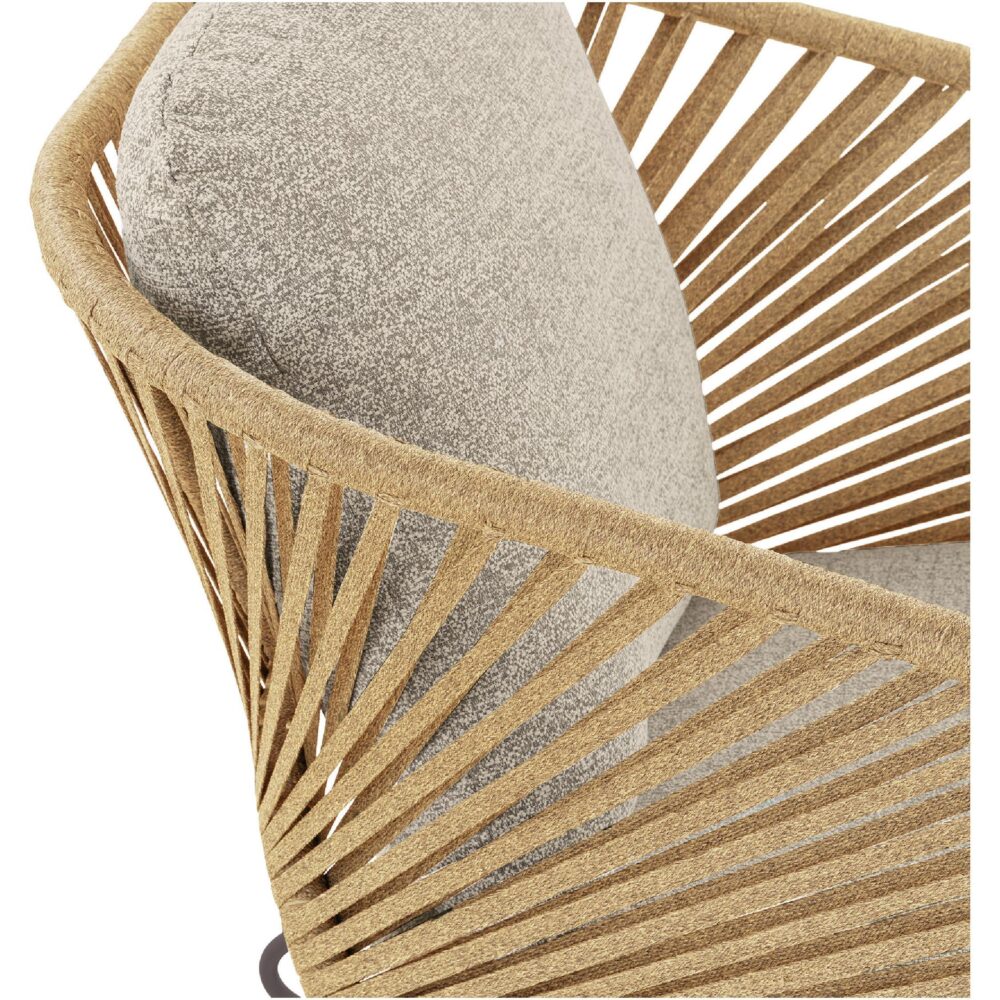 Alven beige loungeset voor tuin afbeelding 6