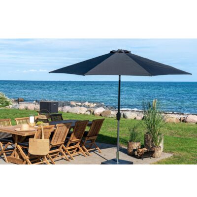 zwarte ronde tuinparasol 300 cm afbeelding 2