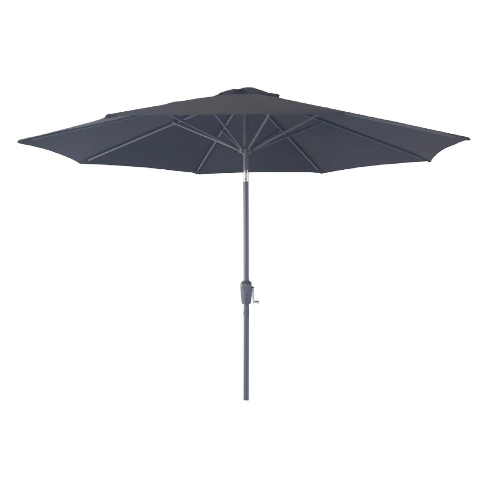 zwarte ronde tuinparasol 300 cm afbeelding 1