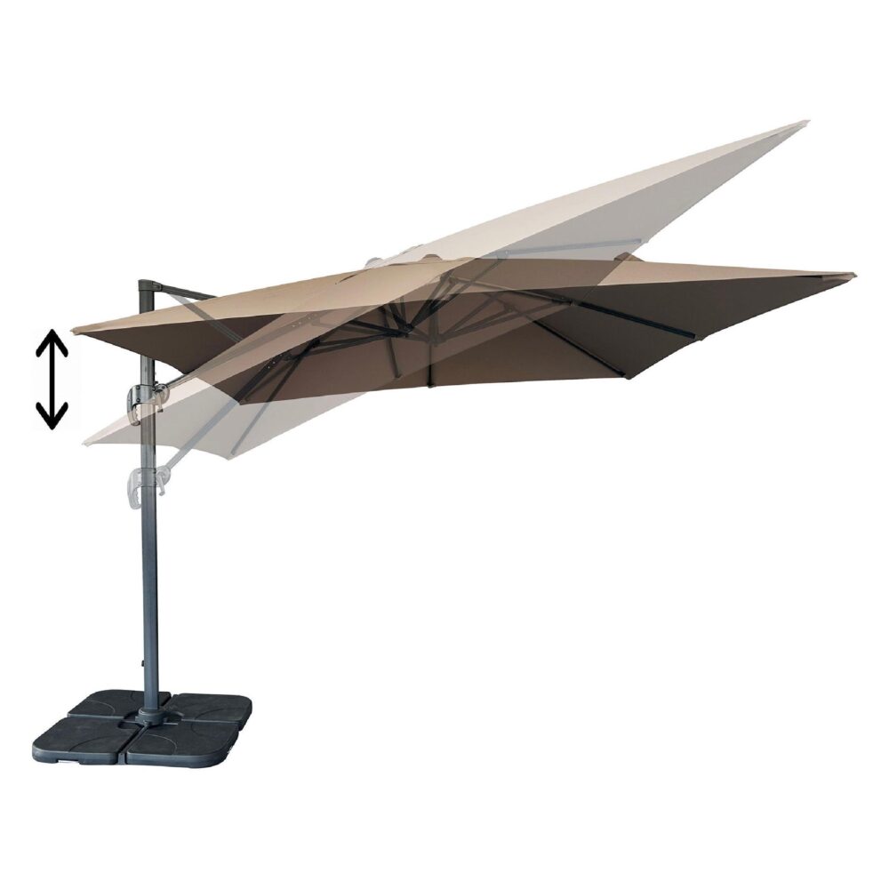 zweefparasol 295x295 sand afbeelding 2