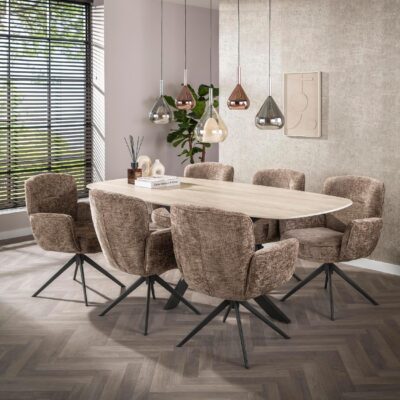 Naro 5-lichts moderne hanglamp zwart afbeelding 8