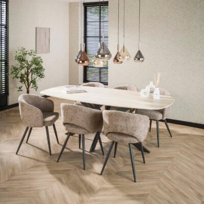 Naro moderne 7-lichts hanglamp zwart afbeelding 8