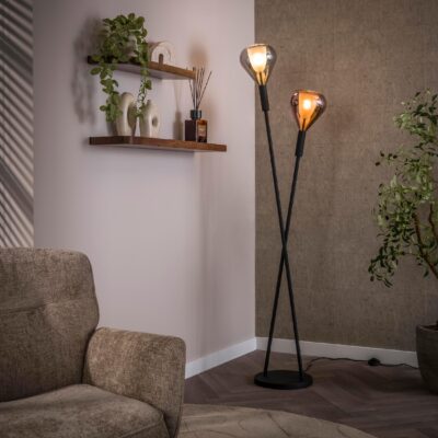 zwarte design vloerlamp Naro afbeelding 3
