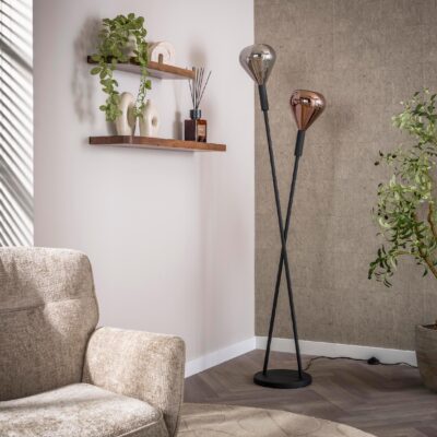 zwarte design vloerlamp Naro afbeelding 4