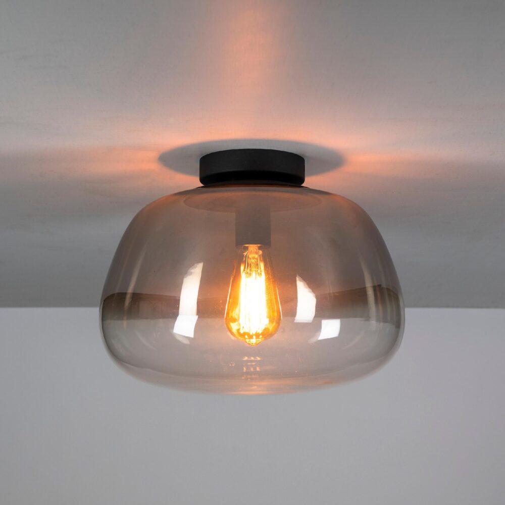 rookglas plafondlamp Tava afbeelding 3