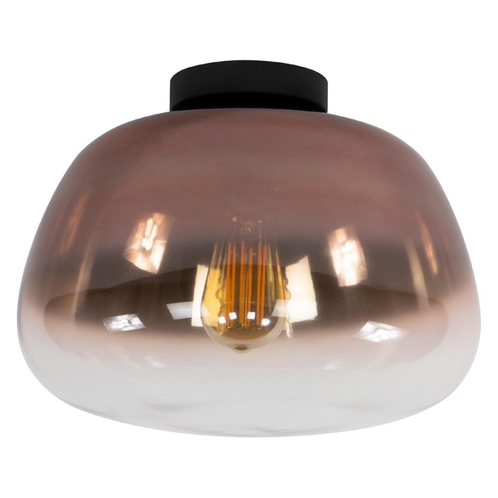 glazen plafondlamp koper Tava afbeelding 1