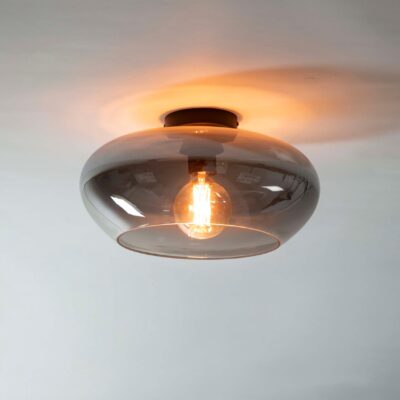 rookglas plafondlamp Leno Ø40 afbeelding 2