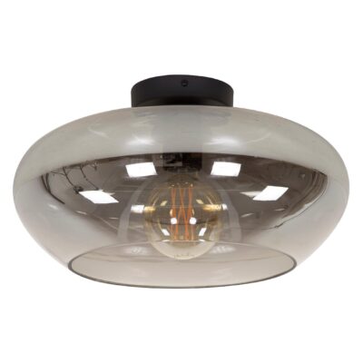 rookglas plafondlamp Leno Ø40 afbeelding 1