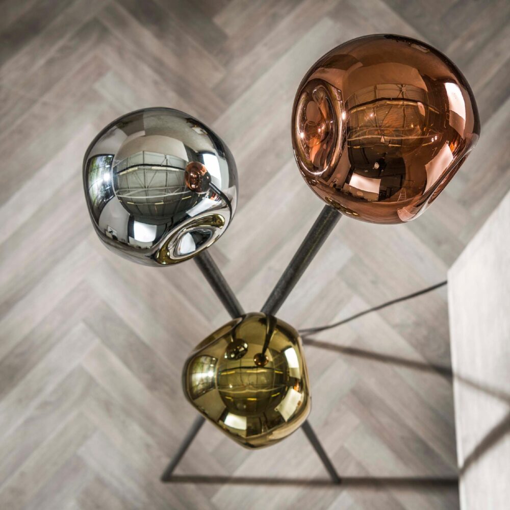 moderne zwarte vloerlamp 3-lichts afbeelding 5