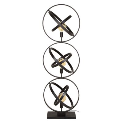 Tila zwarte 3-lichts vloerlamp afbeelding 1