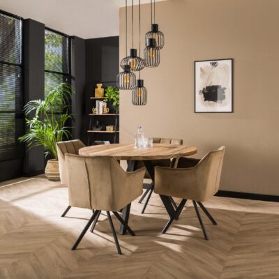 industriële hanglamp 5-lichts charcoal afbeelding 6