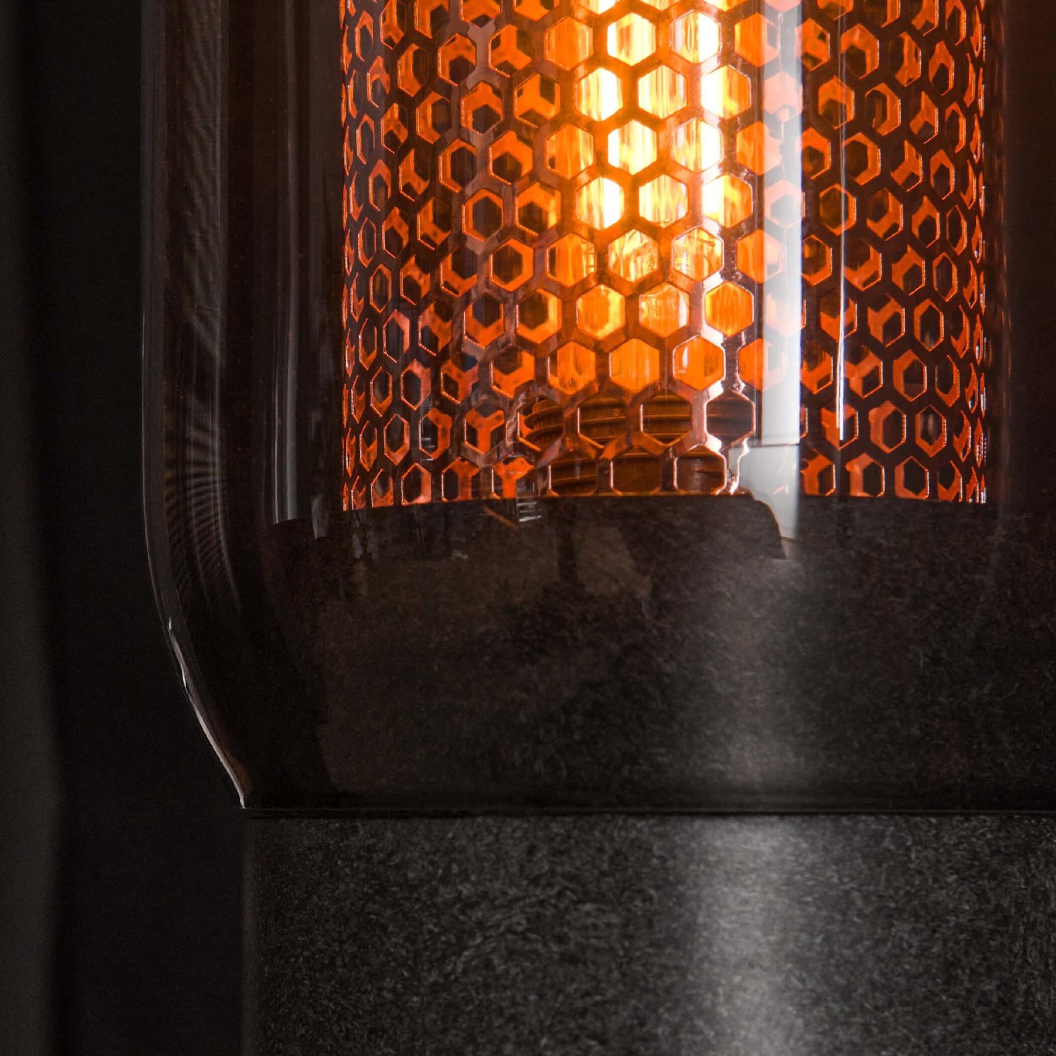 Soma industriële rookglas tafellamp afbeelding 5