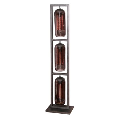 Soma rookglas vloerlamp zwart afbeelding 1