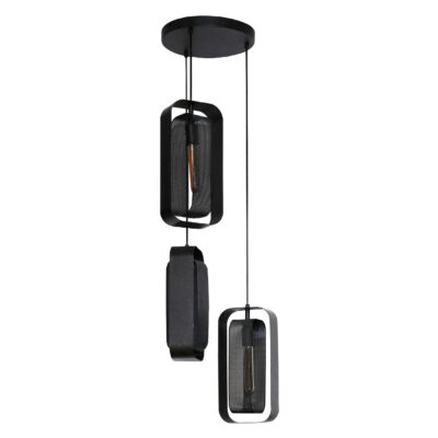 industriële 3-lichts hanglamp Tayla afbeelding 1
