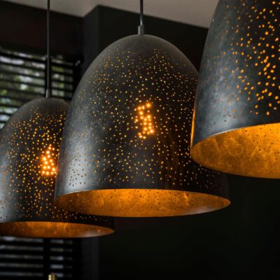 moderne 3-lichts hanglamp charcoal afbeelding 5