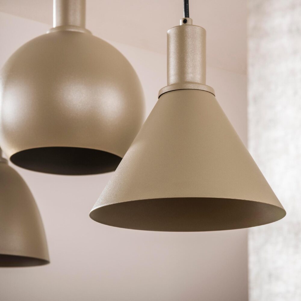 Aksel beige 5-lichts hanglamp afbeelding 5