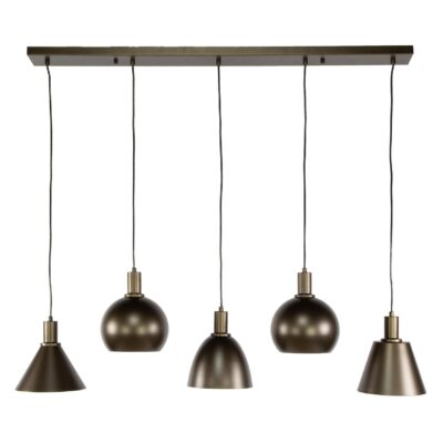 industriële hanglamp 5-lichts Aksel afbeelding 1