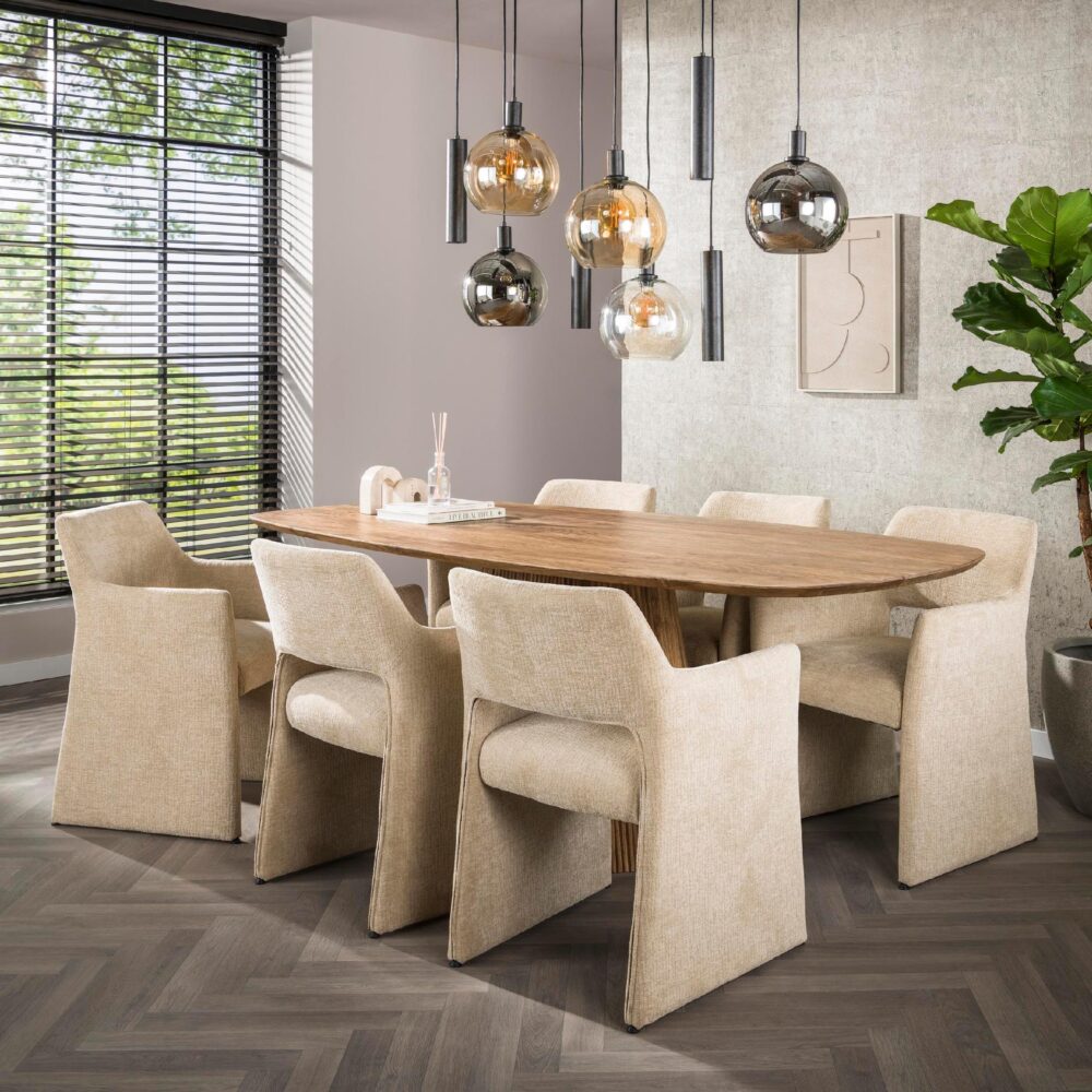 Siva 9-lichts hanglamp met glazen bollen afbeelding 9