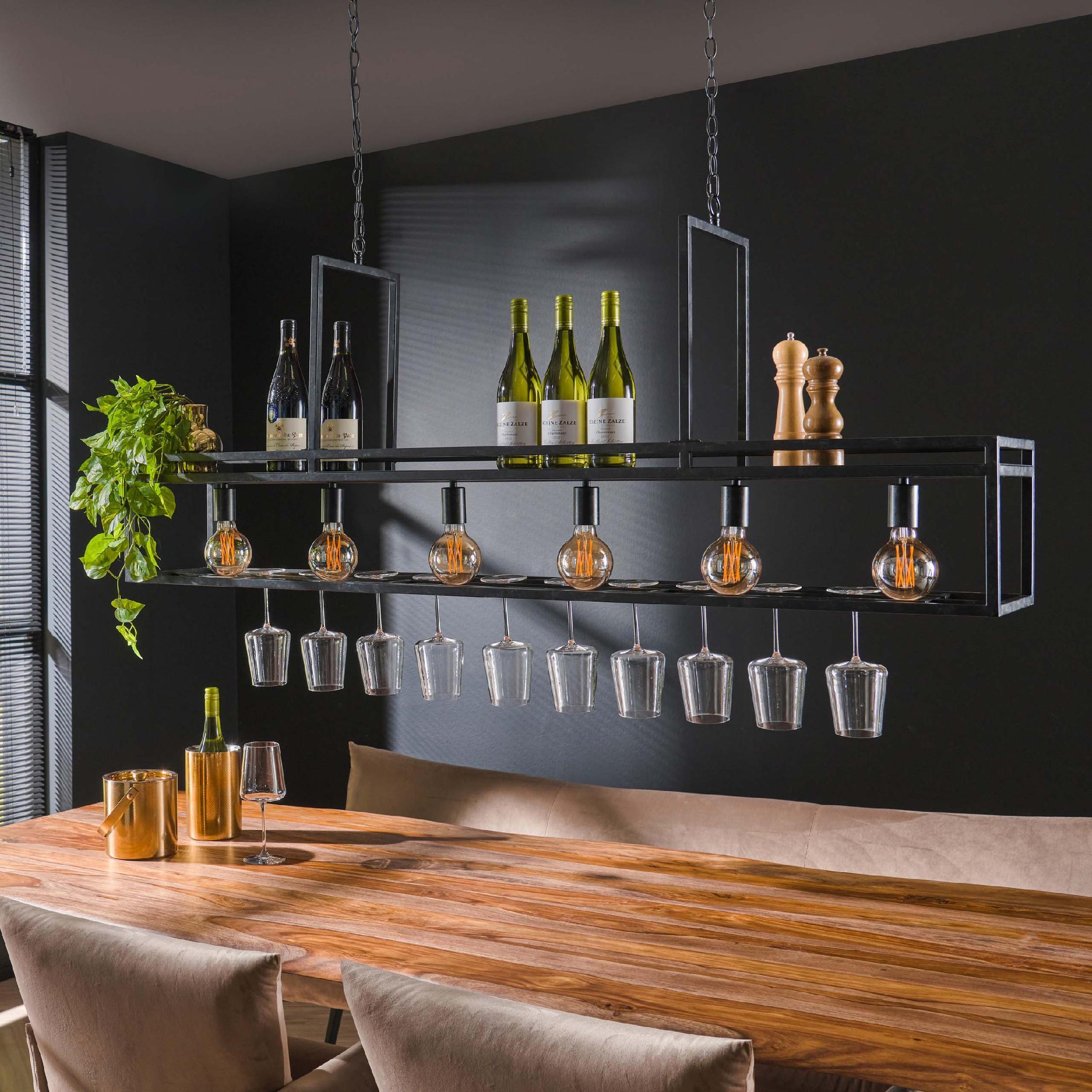 industriële hanglamp Mivo voor boven eettafel afbeelding 4