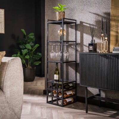 staande lamp met wijnrek Mivo afbeelding 4