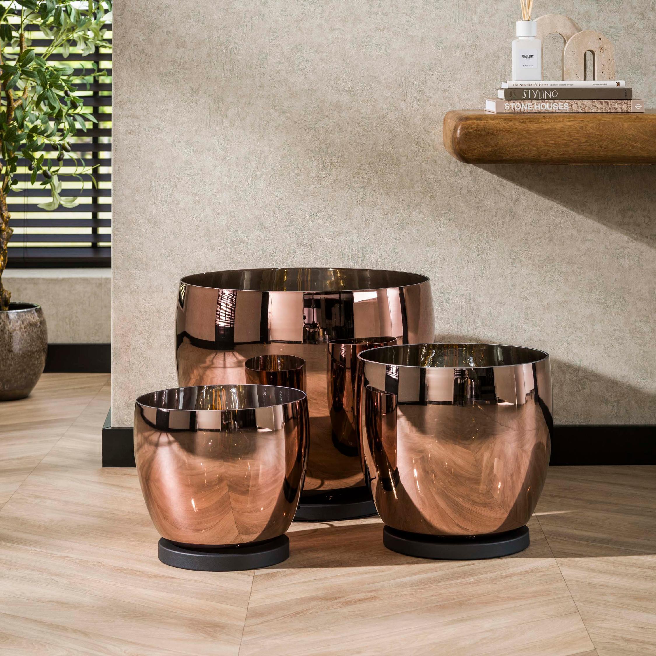 koperkleurige vloerlamp Davin afbeelding 2