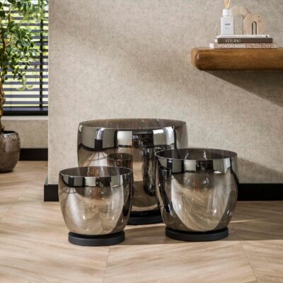 Davin vloerlamp rookglas XL afbeelding 3