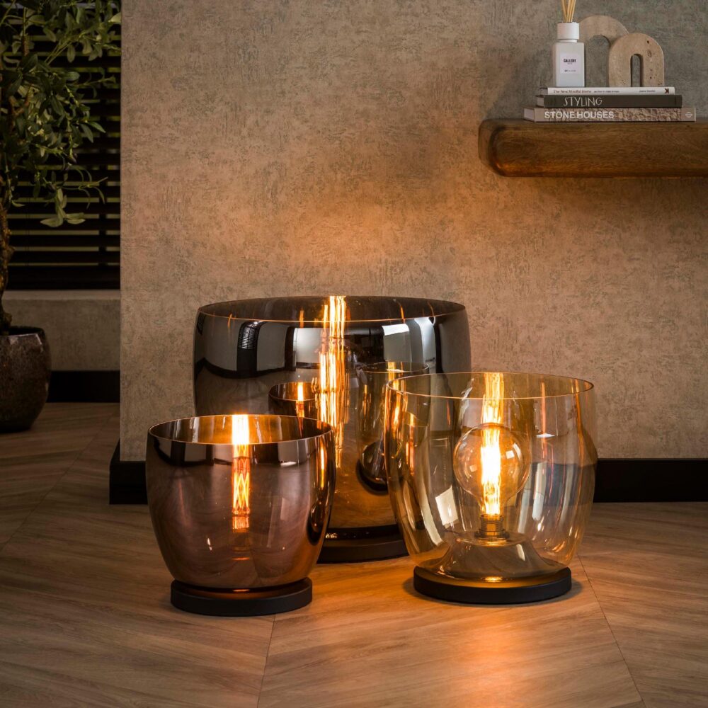 Davin vloerlamp rookglas XL afbeelding 6