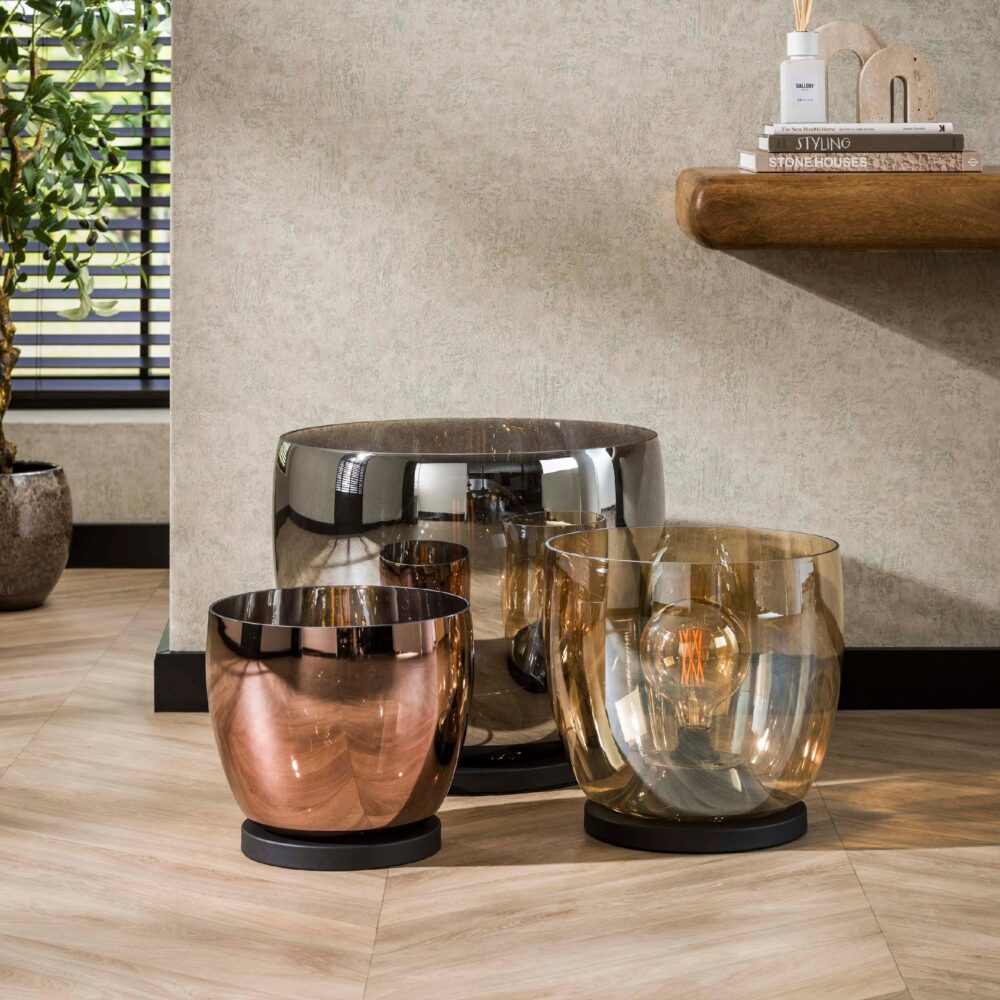 Davin vloerlamp rookglas XL afbeelding 7