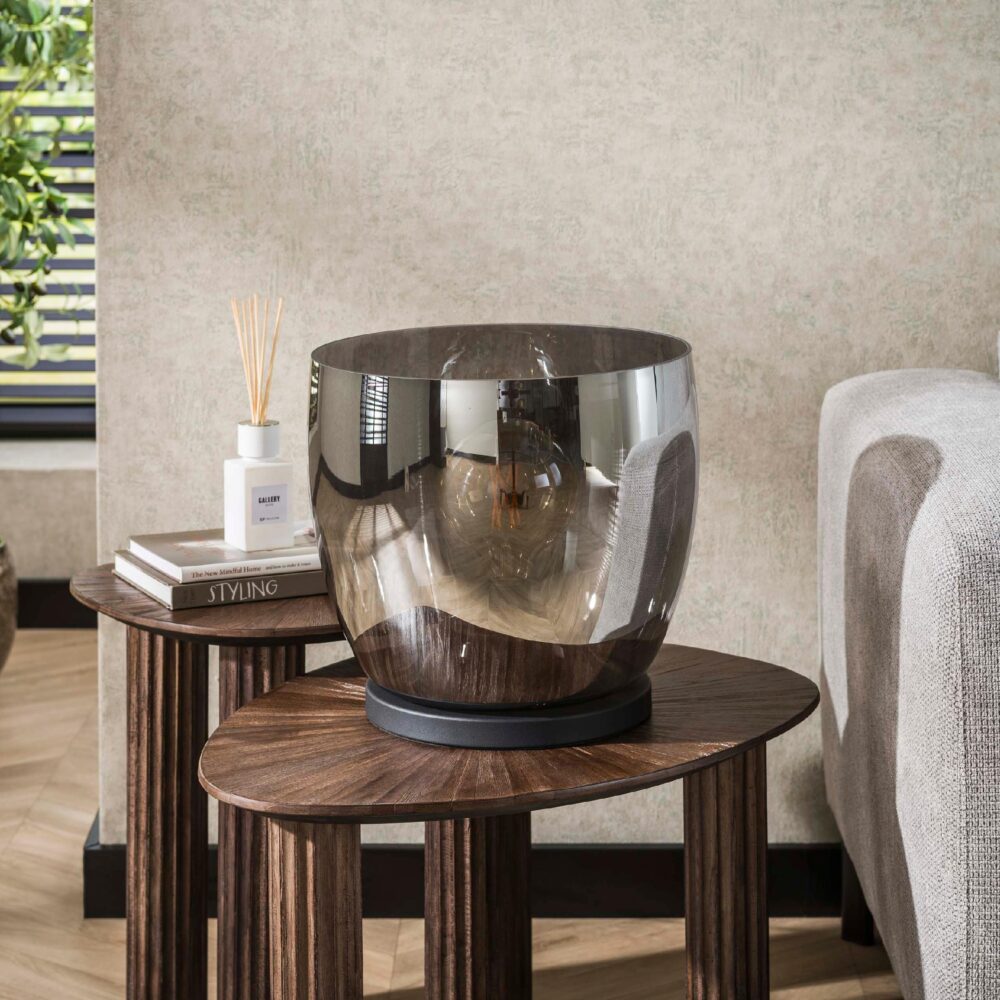 Davin vloerlamp rookglas XL afbeelding 9