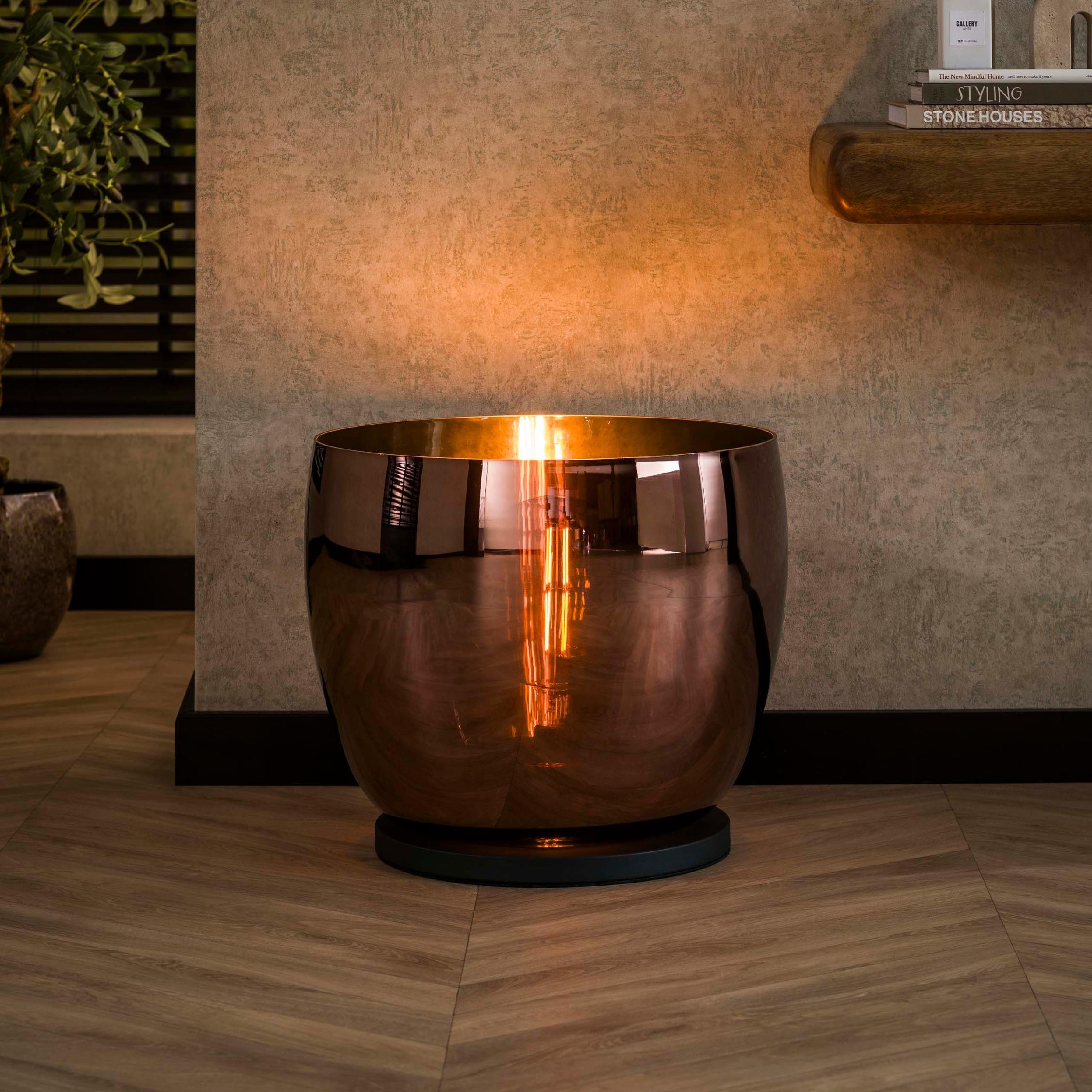 koperen vloerlamp Davin afbeelding 5