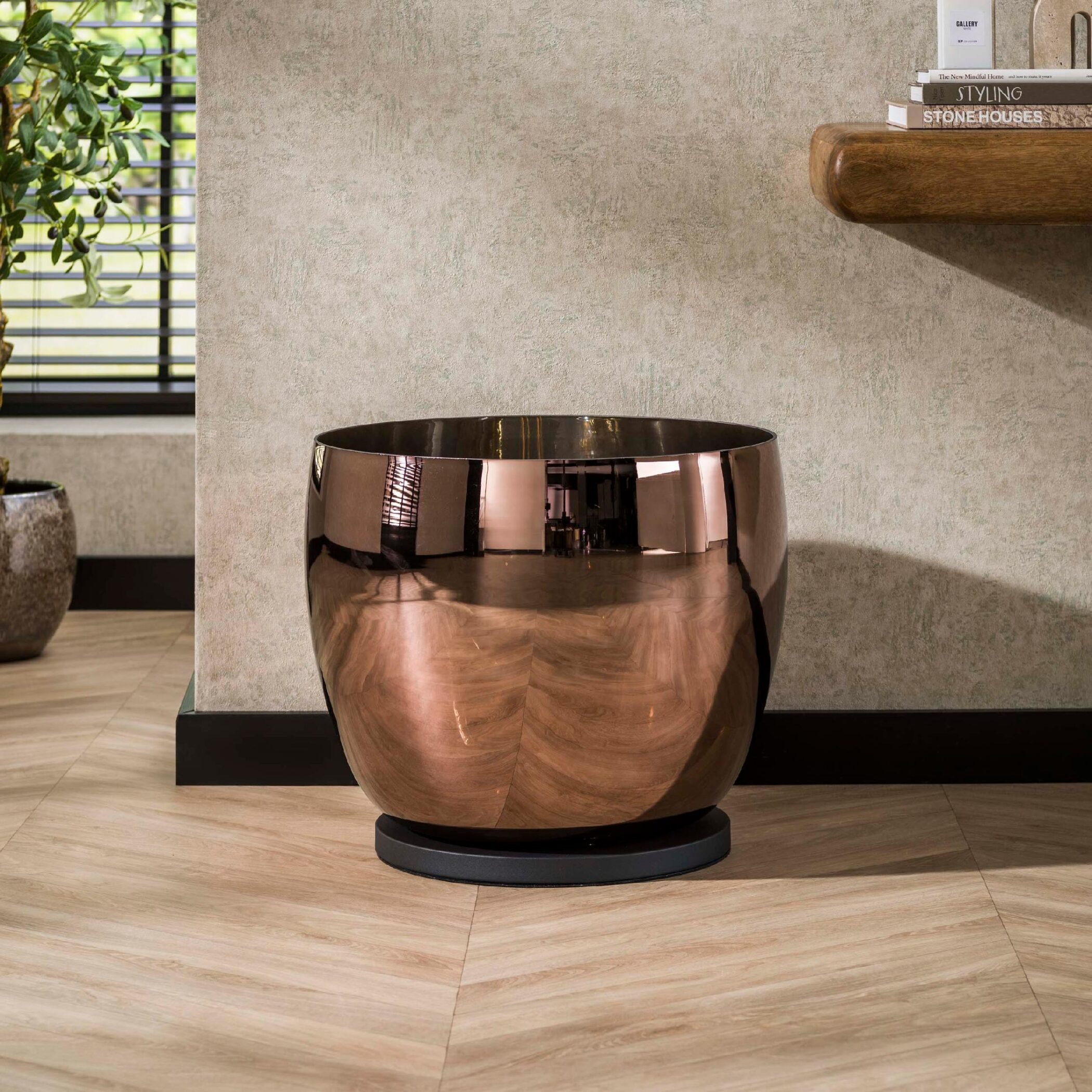 koperen vloerlamp Davin afbeelding 6