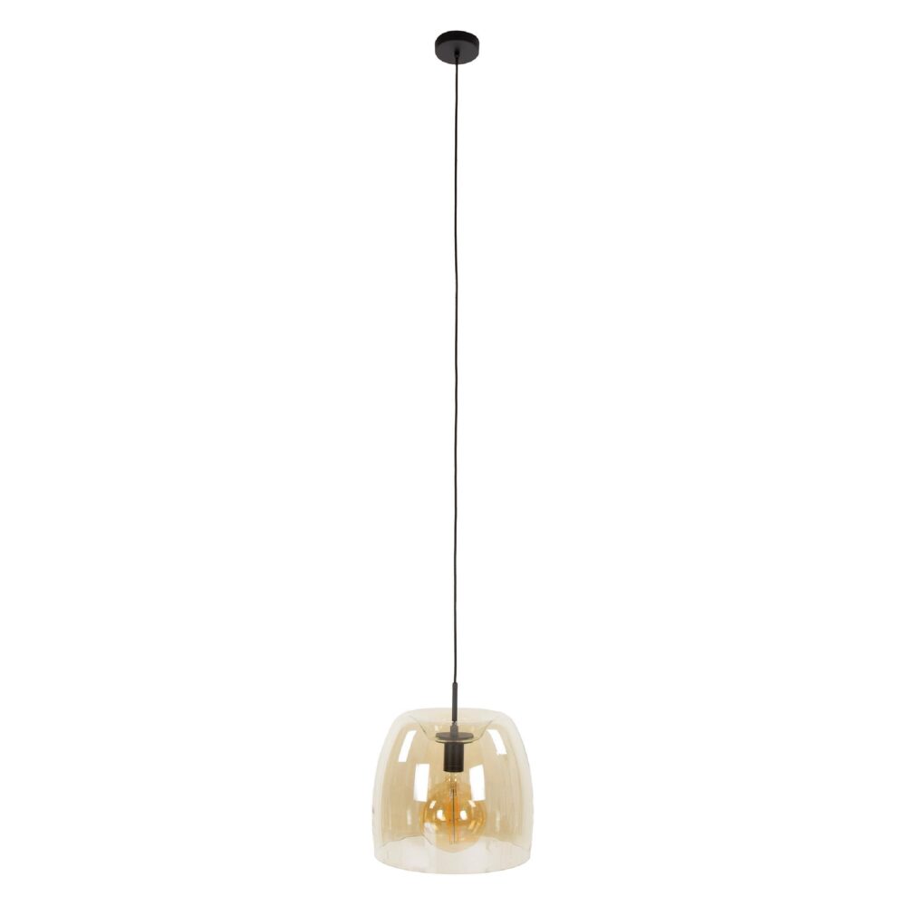 amber glazen bol hanglamp Nero 35 cm afbeelding 1