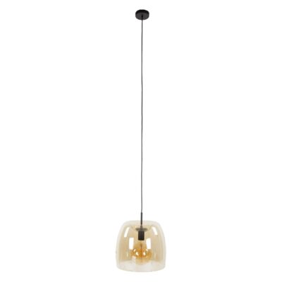amber glazen bol hanglamp Nero 35 cm afbeelding 1