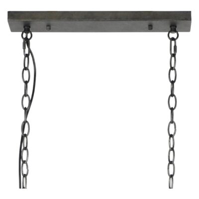 industriële draadstaal hanglamp 2-lichts slate grey afbeelding 3