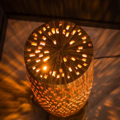 teakhouten vloerlamp Sivo afbeelding 5