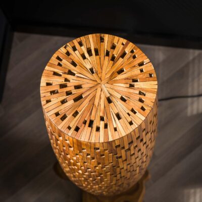 teakhouten vloerlamp Sivo afbeelding 6