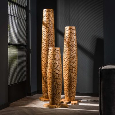 teakhouten vloerlamp Sivo afbeelding 7